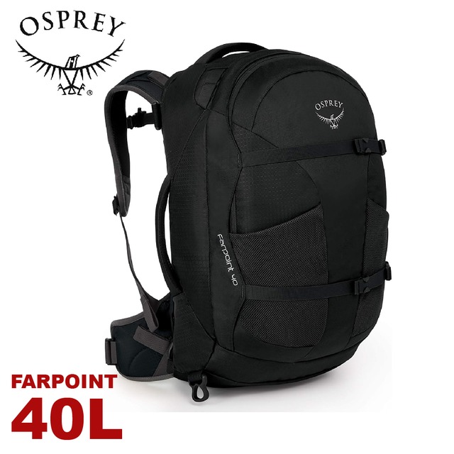 【OSPREY 美國 Farpoint 40L 旅行背包《黑》】雙肩背包/後背包/行李箱/登山/自助旅遊