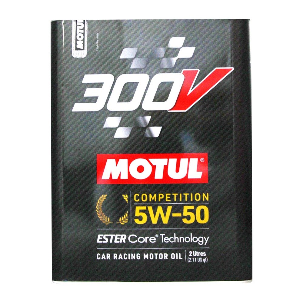 【易油網】MOTUL 300V 汽柴油車機油 100%合成雙酯基 黑鐵罐系列5W50