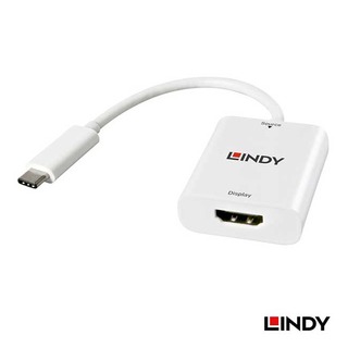 【祥昌電子】LINDY 林帝 43244 主動式 USB3.1 TYPE-C 轉 HDMI1.4 4K/30HZ轉接器