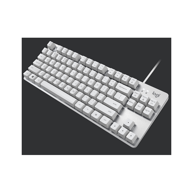 羅技 K835 TKL 青軸 有線鍵盤 – 白 920-009986