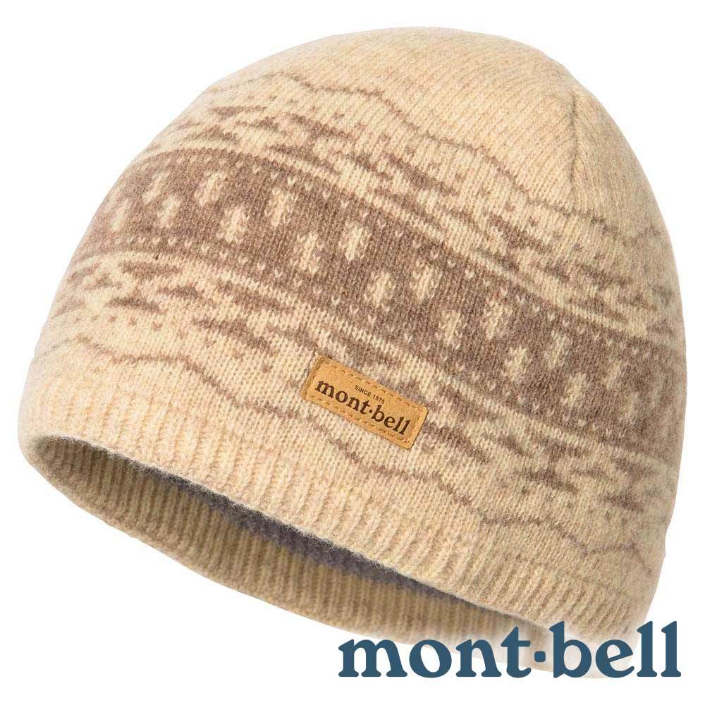 【mont-bell】WOOL JACQUARD WATCH 羊毛針織帽『象牙白』1118637 戶外 露營 登山 健行 休閒 羊毛 針織帽