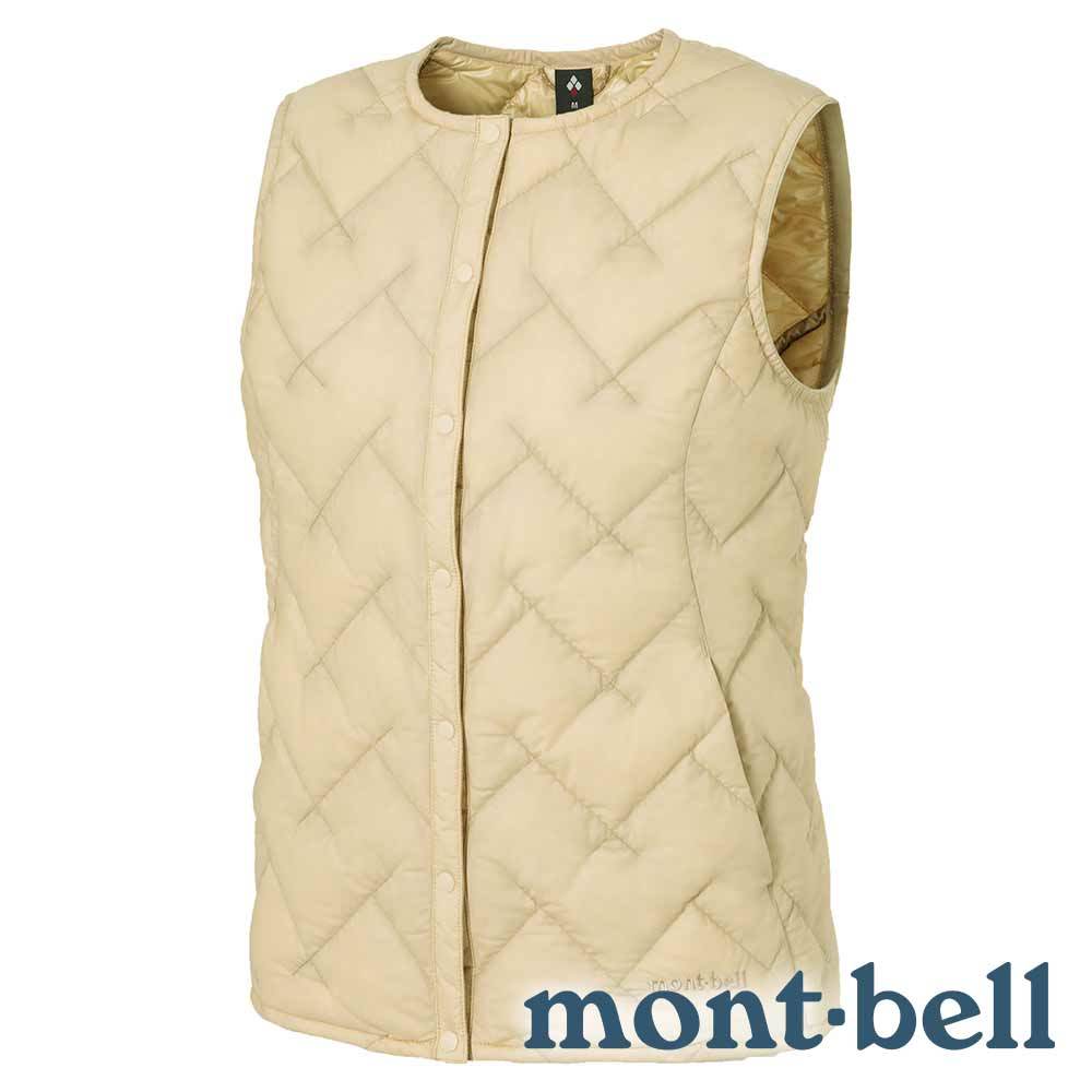 【mont-bell】ROUND-女輕量羽絨背心(FP800鵝絨)『象牙白』1101671 戶外 露營 登山 健行 休閒 時尚 保暖 羽絨 背心