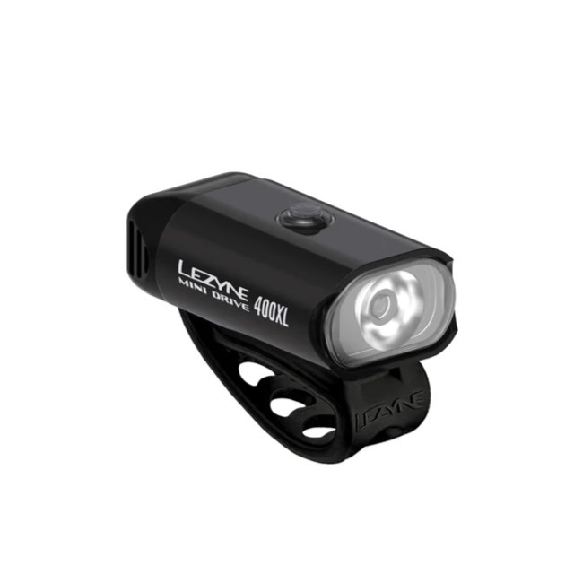 Lezyne Mini Drive 400XL Black Gloss 德國充電式自行車燈 (黑)