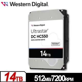【綠蔭-免運】WD Ultrastar DC HC550 14TB 3 . 5吋企業級硬碟(0F38581)