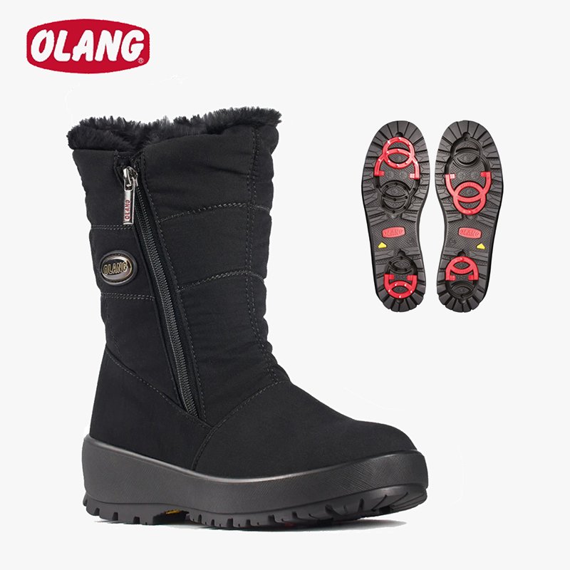 Olang|義大利| Grace.OC 女款防水雪鞋/自帶冰爪設計/保暖雪靴/雪地旅行/極光 OL-2382CW