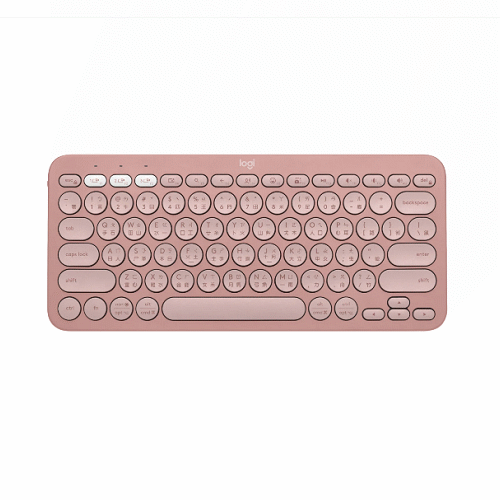 羅技 Pebble Keys 2 K380 跨平台藍牙鍵盤-玫瑰粉 920-011747