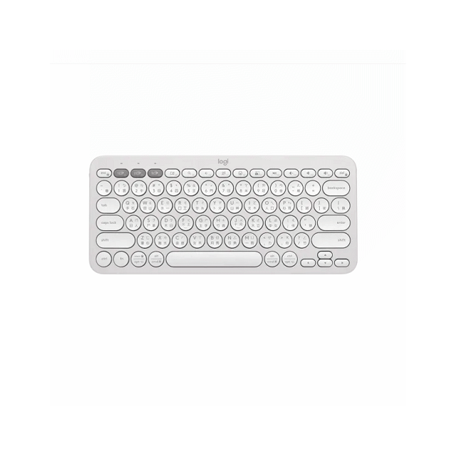 羅技 Pebble Keys 2 K380 跨平台藍牙鍵盤-珍珠白 920-011746