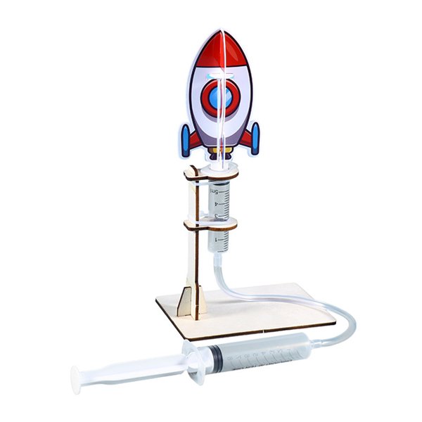 【Q禮品】A6259 科學實驗火箭發射器 木製DIY材料包 大人科學實驗 環保節能組合DIY玩具 贈品禮品