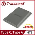 Transcend 創見 ESD360C 4TB USB3.2/Type C 雙介面行動固態硬碟 (TS4TESD360C)