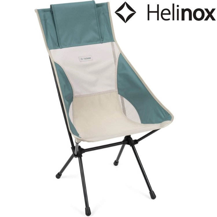 Helinox Sunset Chair 輕量戶外高腳椅/日落椅 象牙/鴨綠 Bone/Teal 10002803