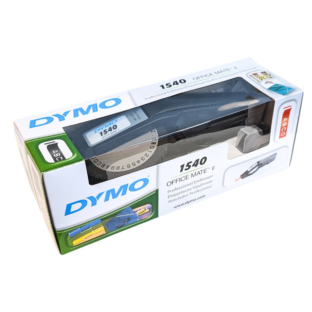 [4東京直購] DYMO DM1540-B Office Mate II 標籤機 英文/數字 打標機 內含1個9mm黑色標籤帶 適 9/12mm 色帶 標誌帶_TA2