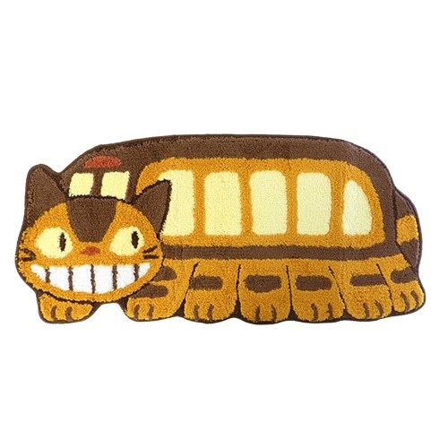 JPGO 宮崎駿 吉卜力 龍貓 貓公車 造型踏墊 止滑 長毛地墊 地墊 踏墊 居家擺飾 禮物