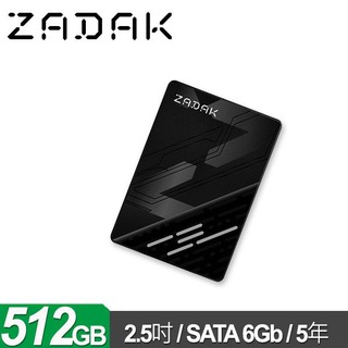 【綠蔭-免運】ZADAK TWSS3 512GB 2 . 5吋 SATA SSD