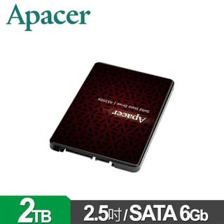【綠蔭-免運】Apacer宇瞻 AS350X 2TB 2 . 5吋 SATA SSD