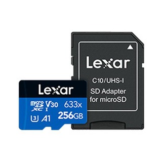 【綠蔭-免運】Lexar 雷克沙 633x microSDXC UHS - I A1 U3 256G記憶卡