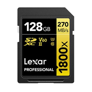 【綠蔭-免運】Lexar 雷克沙 Professional 1800x SDXC UHS - II 128G記憶卡 GOLD 系列