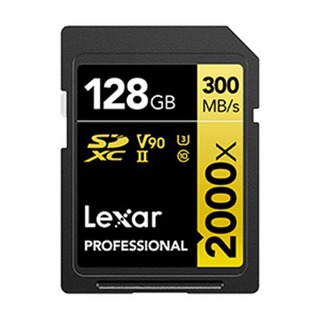 【綠蔭-免運】Lexar 雷克沙 Professional 2000x SDXC UHS - II 128記憶卡 GOLD 系列