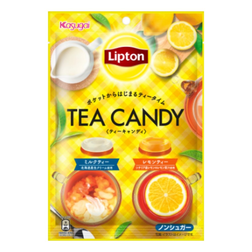 +東瀛go+春日井 Lipton 立頓 茶風味糖 62g 立頓奶茶/立頓檸檬茶 KASUGAI 雙味糖 婚禮糖果 硬糖