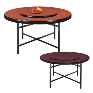 【DB354-7】4尺圓桌(胡桃/紅寶石)(剪腳)