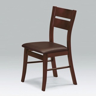 【DB364-14】比特胡桃色咖啡皮餐椅