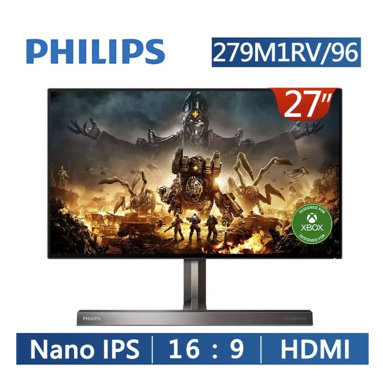 PHILIPS 279M1RV 4K電競螢幕(27型/4K UHD/1ms/144Hz/HDMI/IPS)