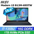 MSI微星 Modern 15 B13M-695TW (i7-1355U/16G/1T SSD/W11/FHD/15.6)商務筆電