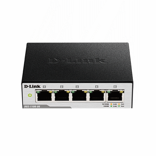 (聊聊享優惠) D-Link DGS-1100-05V2 (台灣本島免運費) 簡易網管型交換器5埠Gigabit Switch