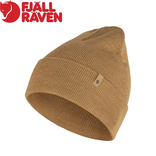 【Fjallraven 小狐狸 Classic Knit Hat 針織羊毛帽《蕎麥棕》】F77368/毛帽/冬季帽/針織帽/雪帽