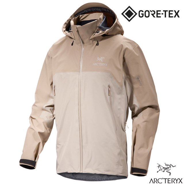 【ARCTERYX 始祖鳥】男 Beta AR Gore-Tex 3L 防水透氣連帽外套.風雨衣/輕薄耐磨_X000007082 煙燻棕