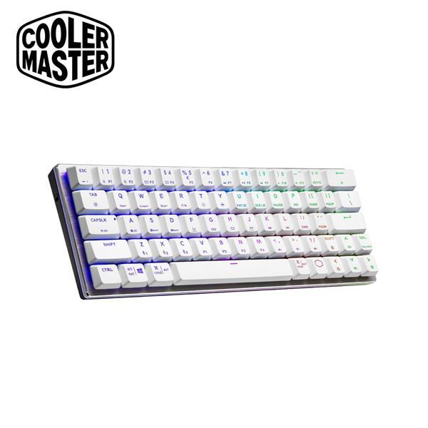 (聊聊享優惠) 酷碼Cooler Master SK622 茶軸藍芽矮軸RGB英文機械式鍵盤(白) (台灣本島免運費)