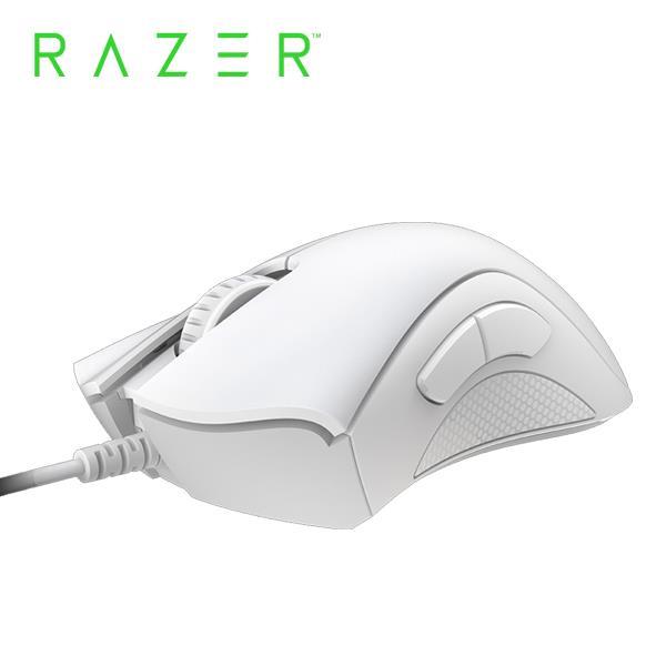 (聊聊享優惠) 雷蛇Razer DeathAdder Essential White 煉獄蝰蛇標準版(白色) 電競滑鼠(台灣本島免運費)