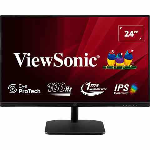 ViewSonic 24吋 1080P IPS薄邊框設計顯示器 ( VA2432-H(100Hz) )