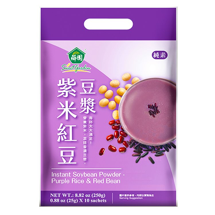 薌園 紫米紅豆豆漿粉(25g x10入)/袋