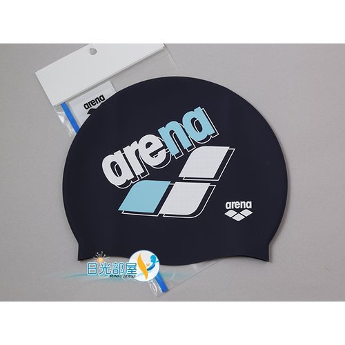 *日光部屋* arena (公司貨)/ARN-4403-NVY 舒適矽膠泳帽