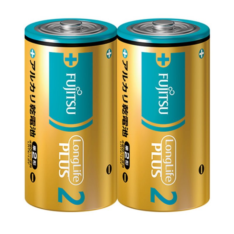 【GQ441】Fujitsu 鹼性電池 富士通 2號 2入 1.5v 熱水器 電池 乾電池 日本製