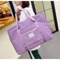 [ BeOK ] 大容量折疊旅行手提包 旅遊收納包 可放行李箱拉桿 紫色