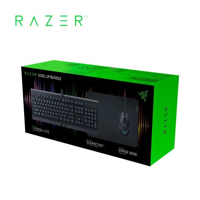 雷蛇Razer Level Up Bundle 3合1有線套組(鍵盤+滑鼠+滑鼠墊)