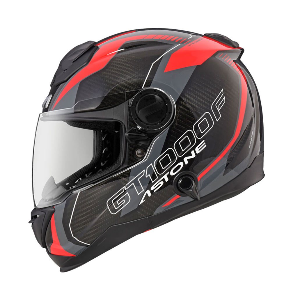 【ASTONE】GT1000F AC11 (透明碳纖/白) 碳纖維全罩式安全帽