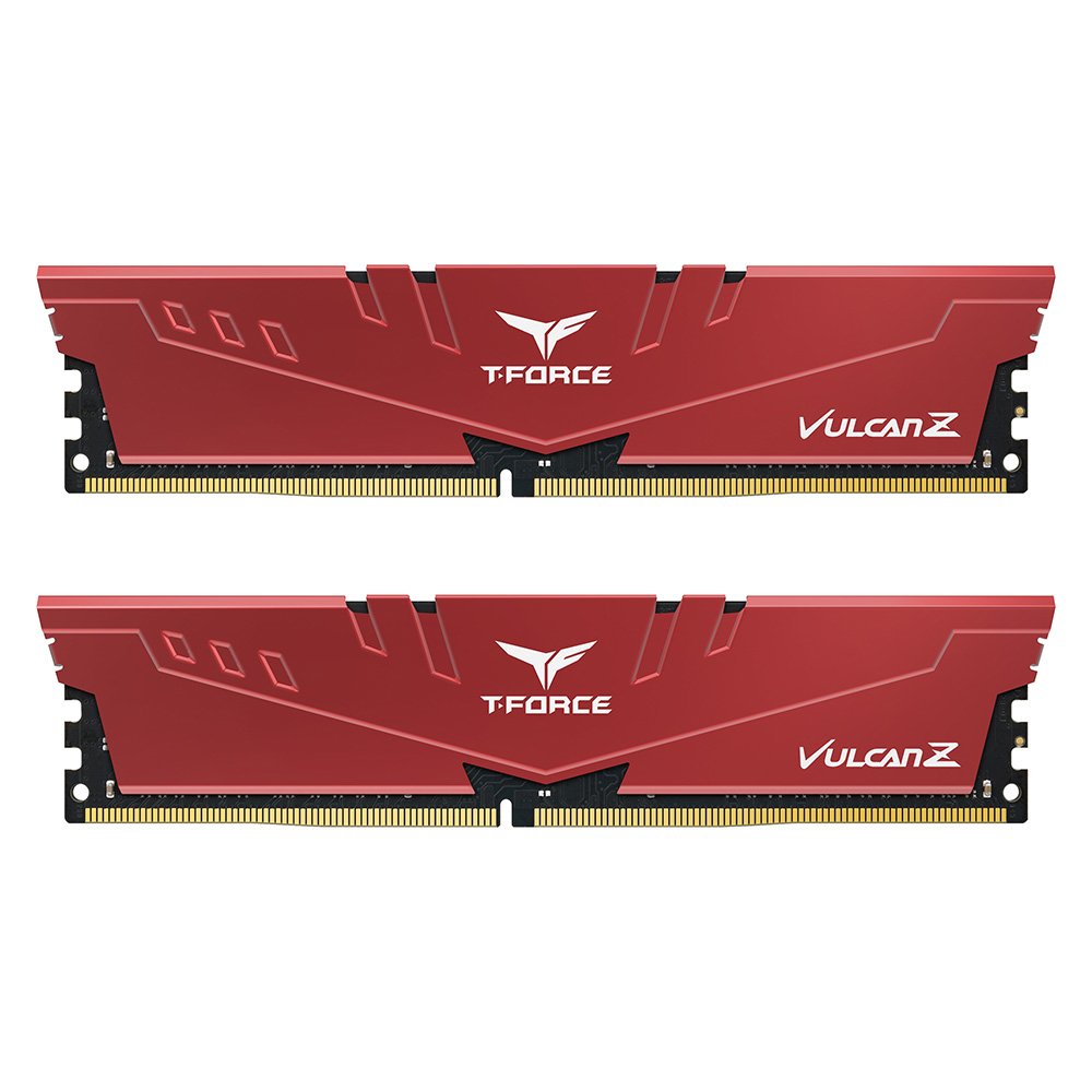 十銓T-FORCE VULCAN Z 火神 DDR4 3600 32G(16G*2)桌上型記憶體 紅/CL18