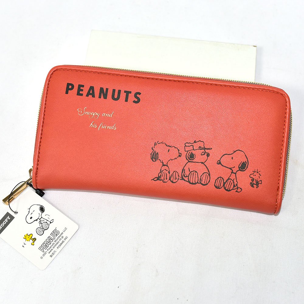 史努比 Snoopy 長夾 皮夾 錢包 卡包 合成皮革 日本正版