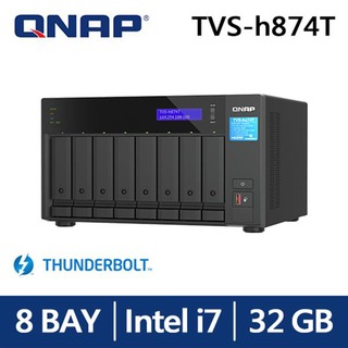 【綠蔭-免運】QNAP TVS - h874T - i7 - 32G 網路儲存伺服器