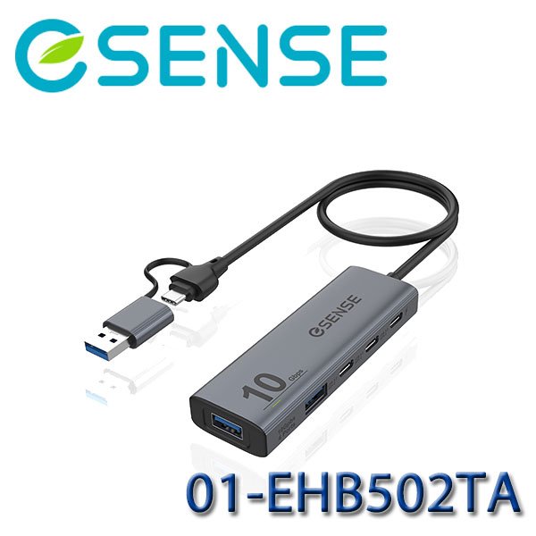 【MR3C】含稅 eSENSE 01-EHB502TA B502 A+C USB3.2 Gen2 4埠 Hub 集線器