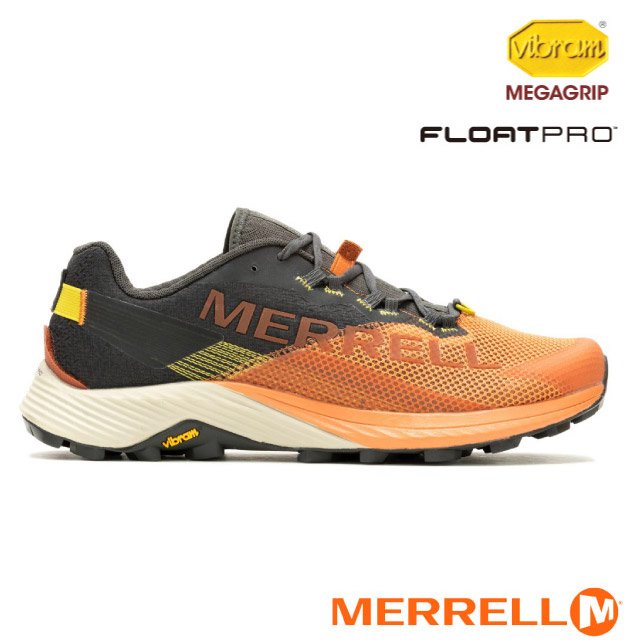 【MERRELL】男 MTL LONG SKY 2 低筒越野鞋.登山鞋.健行鞋/Vibram高性能橡膠大底.FloatPro™羽量級中底/ML068165 橘黑色