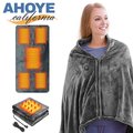 【AHOYE】三段溫控披肩電熱毯 USB供電 (懶人毯 沙發毯 電熱毯 發熱墊)