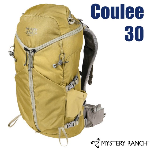 【Mystery Ranch 神秘農場】Coulee 30 登山健行背包30L(S/M).自助旅行運動背包.雙肩後背包/3-ZIP三向拉鍊.可調式背板/112814 芫荽籽黃