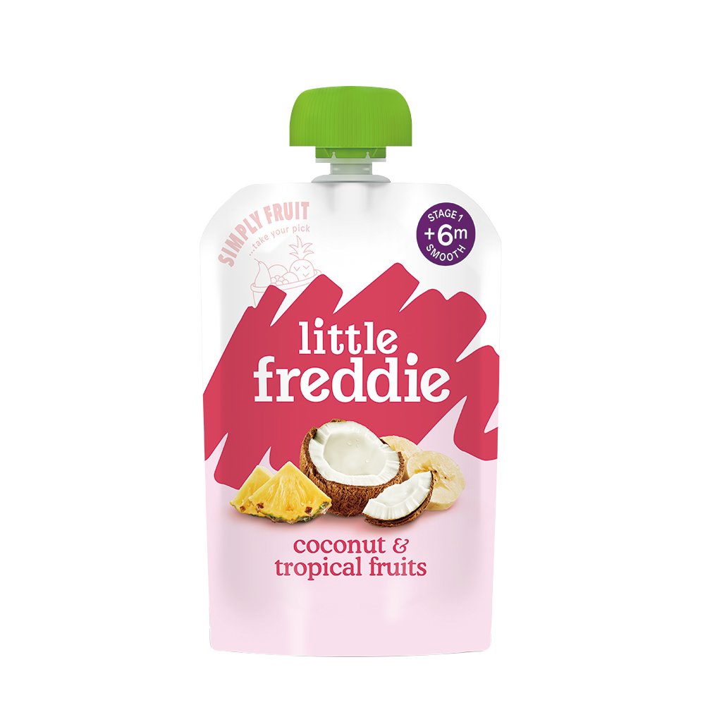寶寶果泥 寶寶副食品 英國LittleFreddie 寶寶果昔-蘋果香蕉鳳梨椰奶