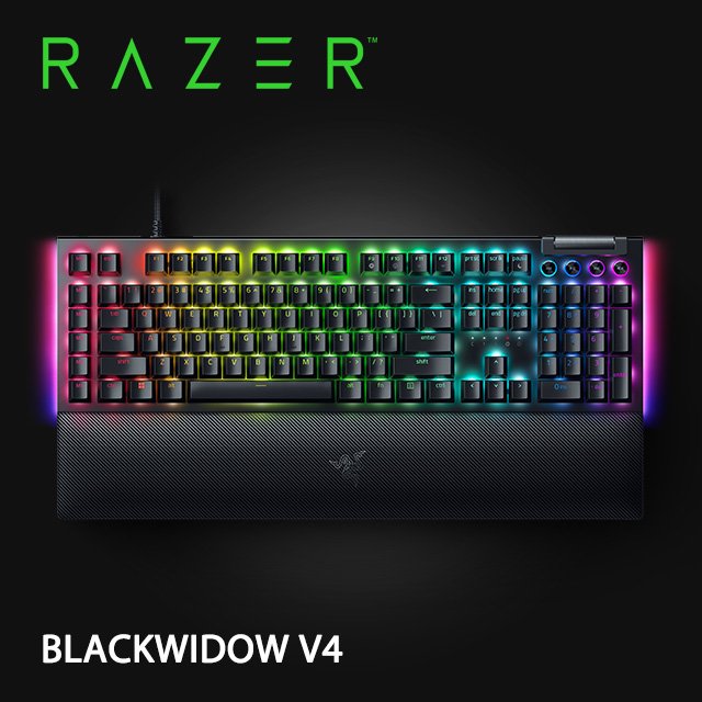 【hd數位3c】Razer BlackWidow V4 機械式鍵盤/有線/綠軸/中文/六個巨集鍵/磁吸手托/多功能滾輪+媒體鍵/Rgb【下標前請先詢問 有無庫存】