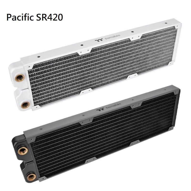 米特3C數位–Thermaltake 曜越 Pacific SR360 水冷銅冷排 厚度28mm鰭片密度17 黑/白