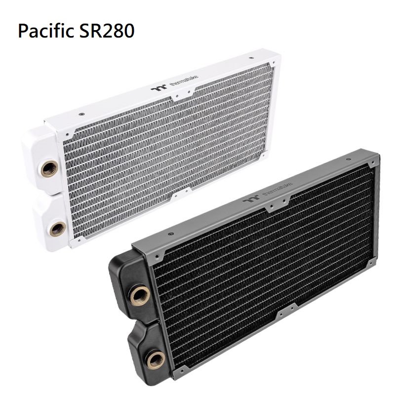 米特3C數位–Thermaltake 曜越 Pacific SR360 水冷銅冷排 厚度28mm鰭片密度17 黑/白