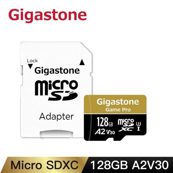 (聊聊享優惠) Gigastone microSDXC UHS-I U3 A2(V30) 128G記憶卡(附轉卡) (台灣本島免運費)